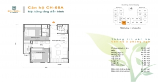 Thiết kế căn hộ 02 phòng ngủ chung cư Bình Minh Garden Đức Giang